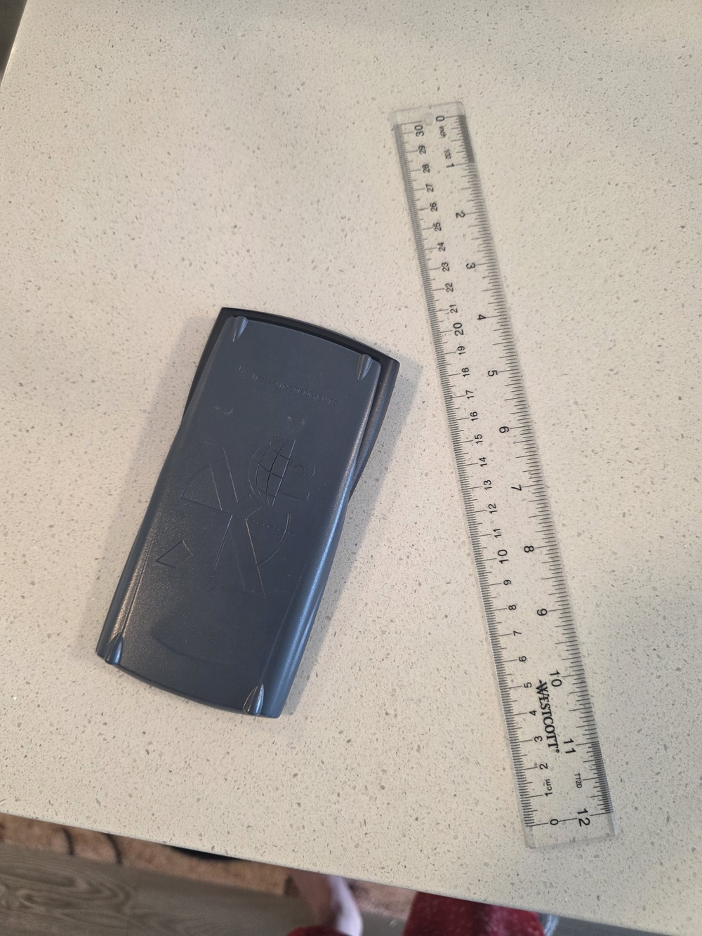 Dark Blue Plastic Calculator Cover Sleeve